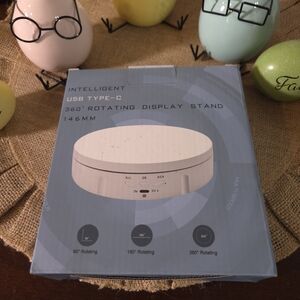 NIB Intelligent USB Type-C 360° Rotating Display Stand - Black
